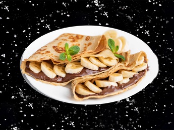 Crepes with nutella and banana
