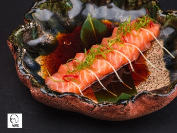 Salmon with yuzu sauce
