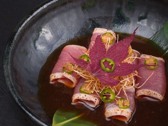 Tataki tuna with ponzu sauce