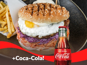 Английский бургер +Coca-Cola 0.33l