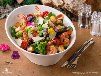 Shrimp Caesar salad
