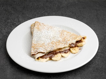 Pancake with "Nutella" and banana