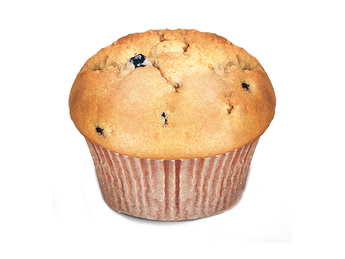 Muffin with blackberry