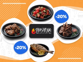 Shashlik.md gives discount on ordering 10 servings.