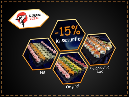 Ookami Sushi -15% at sets