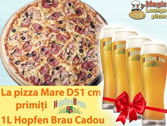 Magic Lounge Pizza gives beer